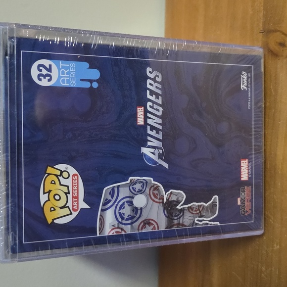 Funko Art Series Captain America Figure with Red, Blue, and Silver - Picture 3 of 6